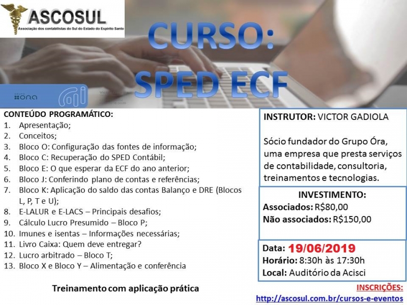 CURSO: SPED ECF