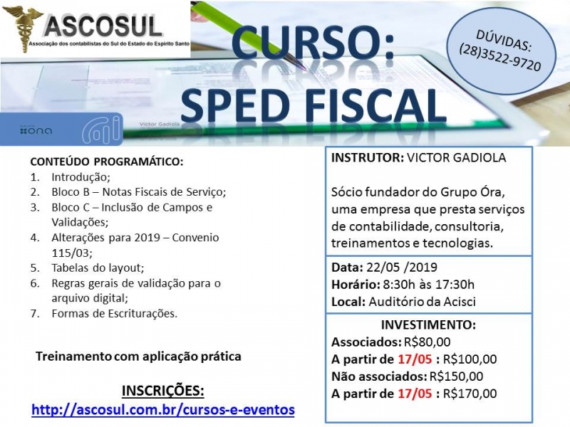 CURSO: SPED FISCAL