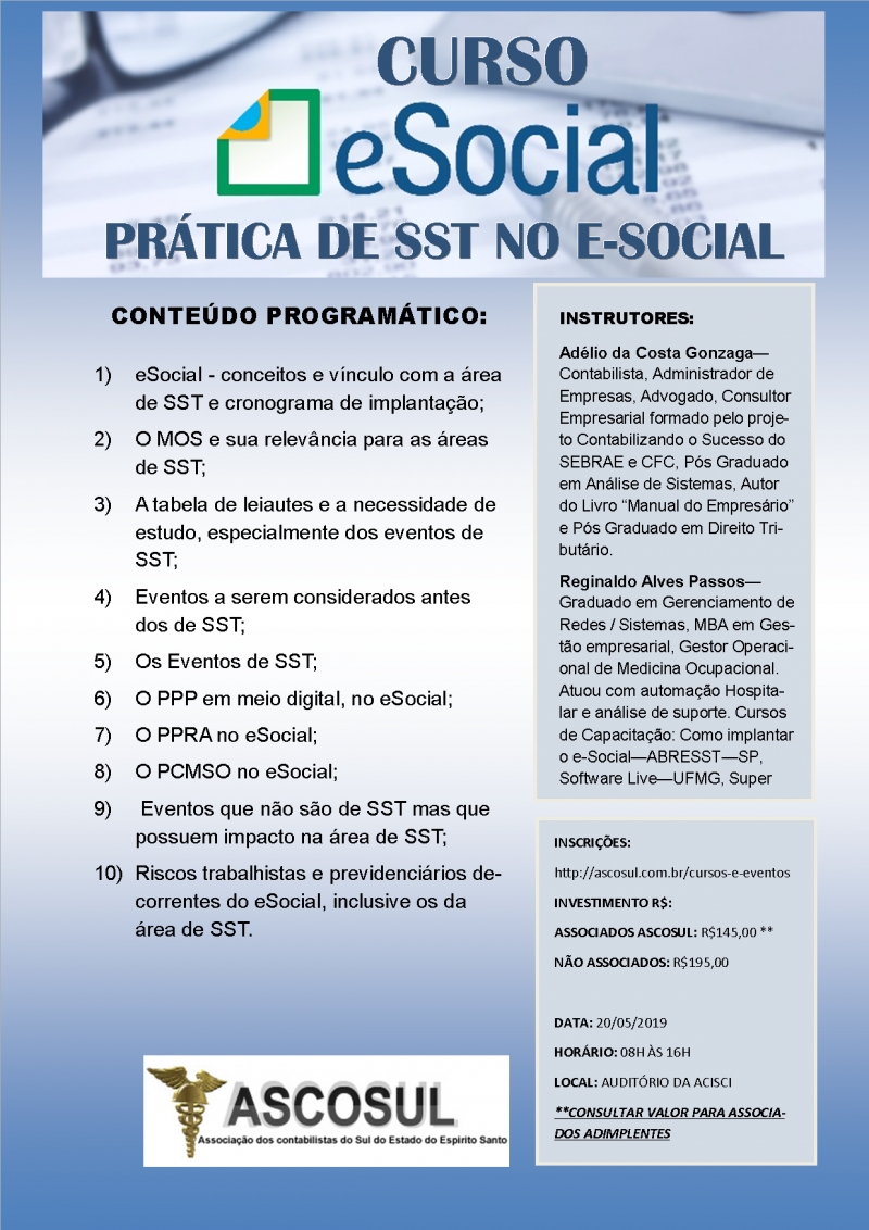 CURSO: E-SOCIAL PRÁTICO