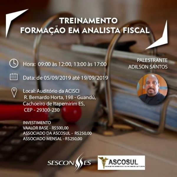 TREINAMENTO: FORMAÇÃO EM ANALISTA FISCAL