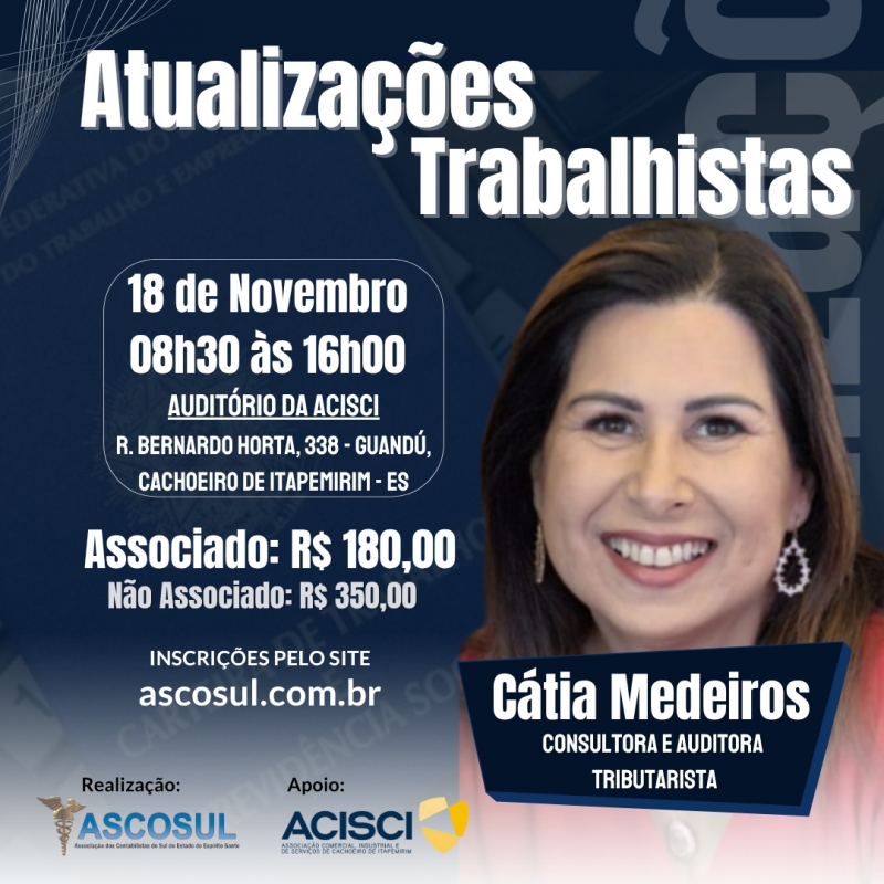 Atualizações Trabalhistas com Cátia Medeiros